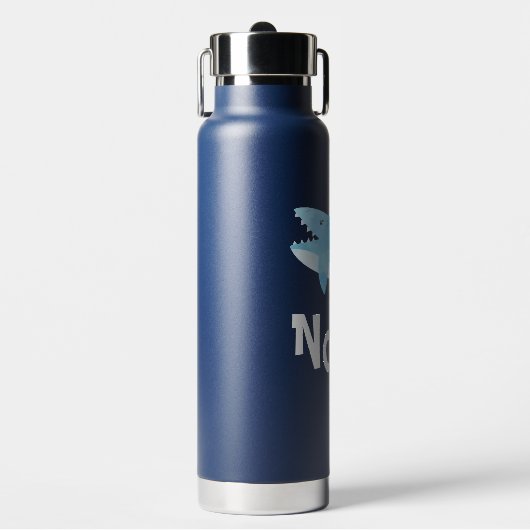 Personalisierte Shark Water Flasche (Vorderseite)