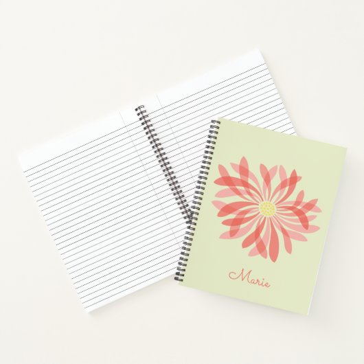 Personalisierte Sheer Wildblume Notizblock (Innenseite)