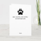 Personalisierte Shiba Inu-Gedanken über Sie Karte (Rückseite)