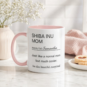 Personalisierte Shiba-Inu-Mama Tasse