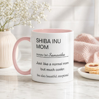 Personalisierte Shiba-Inu-Mama Tasse
