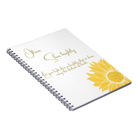 Personalisierte Shine Briwele Notizblock (Rechte Seite)