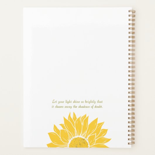 Personalisierte Shine Briwele Planer (Rückseite)