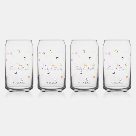 Personalisierte Shiny-Imitate Glass Triangle Can G Dosenglas (Vorderseite)