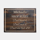 Personalisierte Shop-Regeln Türmatte (Vorderseite)