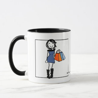 Personalisierte Shopaholische Kaffee-Tasse Tasse