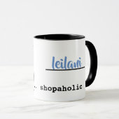 Personalisierte Shopaholische Kaffee-Tasse Tasse (VorderseiteRechts)