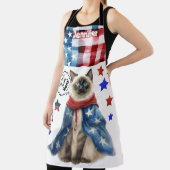 Personalisierte Siam Cat Mama All-over Print-Schür Schürze (InSitu)