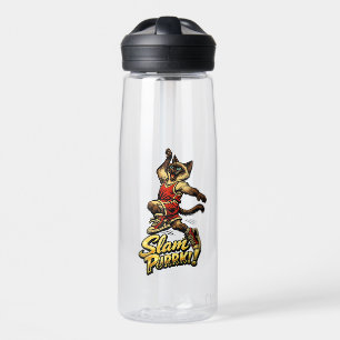 Personalisierte siamesische Basketball-Katzen-Wass Trinkflasche