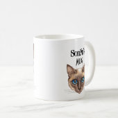 Personalisierte Siamkatze Kaffeetasse (VorderseiteRechts)