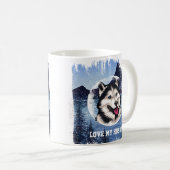 Personalisierte sibirische Husky-Kaffee-Tasse Kaffeetasse (VorderseiteRechts)