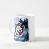 Personalisierte sibirische Husky-Kaffee-Tasse Kaffeetasse (Vorderseite Links)