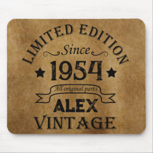 Personalisierte siebzig Vintage 70. Geburtstagsfei Mousepad