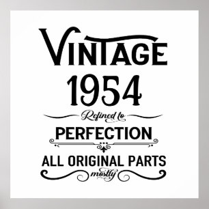 Personalisierte siebzig Vintage 70. Geburtstagsfei Poster
