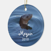 Personalisierte Siegel-Verzierung Keramik Ornament (Links)