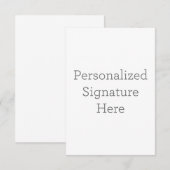 8.89 cm x 12.7 cm Flache Dankeskarte (Vorne/Hinten)