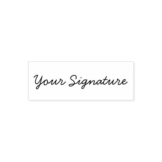 Personalisierte Signatur Permastempel (Design)