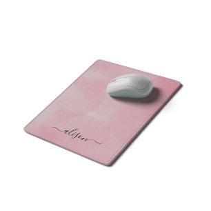Personalisierte Signatur Rosa Mousepad