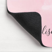 Personalisierte Signatur Rosa Mousepad (Ecke)