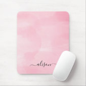 Personalisierte Signatur Rosa Mousepad (Mit Mouse)