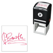 Personalisierte Signatur rot Permastempel (Beispiel)