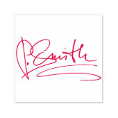 Personalisierte Signatur rot Permastempel (Design)