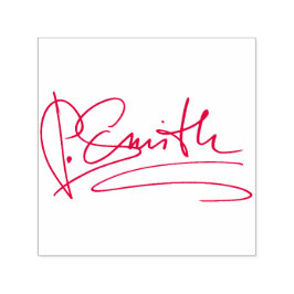 Personalisierte Signatur rot Permastempel