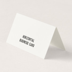 Personalisierte Signature Cream gefaltet Visitenkarten