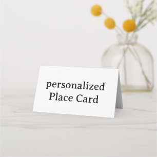 personalisierte Signature Matte gefaltete Platzkar Platzkarte