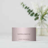 Personalisierte Silberfolie Visitenkarte (Stehend Vorderseite)