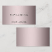 Personalisierte Silberfolie Visitenkarte (Vorne/Hinten)