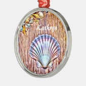 Personalisierte Silbernes Ornament (Links)