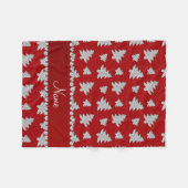 Personalisierte Silberschwärme Fleecedecke (Vorderseite (Horizontal))