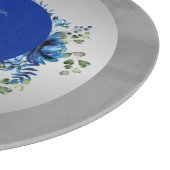 Personalisierte Silberstäbchen: Schönheit der Blum Schneidebrett (Ecke)