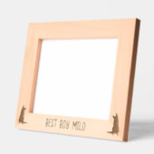 Personalisierte Silhouette des deutschen Schäferhi Geätzte Rahmen (Links)