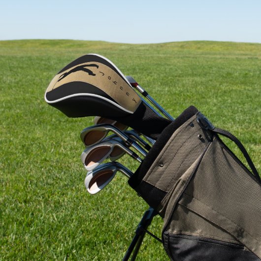 Personalisierte Silhouette Driver Golf Head Cover Golf Headcover (In SItu)