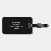 Personalisierte Silhouette Gepäckmarke Gepäckanhänger (Rückseite horizontal)