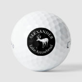 Personalisierte Silhouette Golfball (Vorderseite)