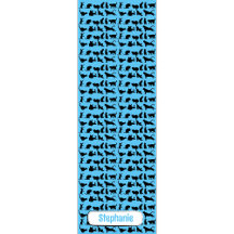 Personalisierte Silhouette Muster auf der blauen s