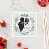 Personalisierte Silhouette Napkins Serviette (Beispiel)