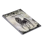 Personalisierte Silhouette Pferd und rauschende He Notizblock (Rechte Seite)