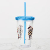 Personalisierte Singkatzen Acryltrinkbecher (Rechts)