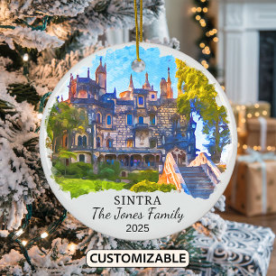 Personalisierte Sintra-Ornament, Portugal Keramik Ornament