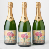 Personalisierte Sip & Sunset Champagnerflasche Schaumweinetikett (Flaschen)