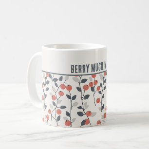 Personalisierte skandinavische "Berry Much in Lieb Kaffeetasse