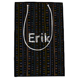 Personalisierte skandinavische Volkskunst Mittlere Geschenktüte