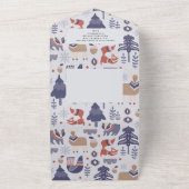 Personalisierte skandinavische Weihnachtskarte All In One Einladung (Außenbereich)