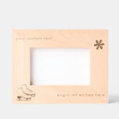 Personalisierte Skate mit eigener Gravur Geätzte Rahmen (Vorderseite)