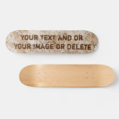 Personalisierte SkateBoard-Decks, Ihr TEXT und Ihr Skateboard (Horizontal)