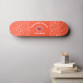 Personalisierte Skateboard der roten Liebe